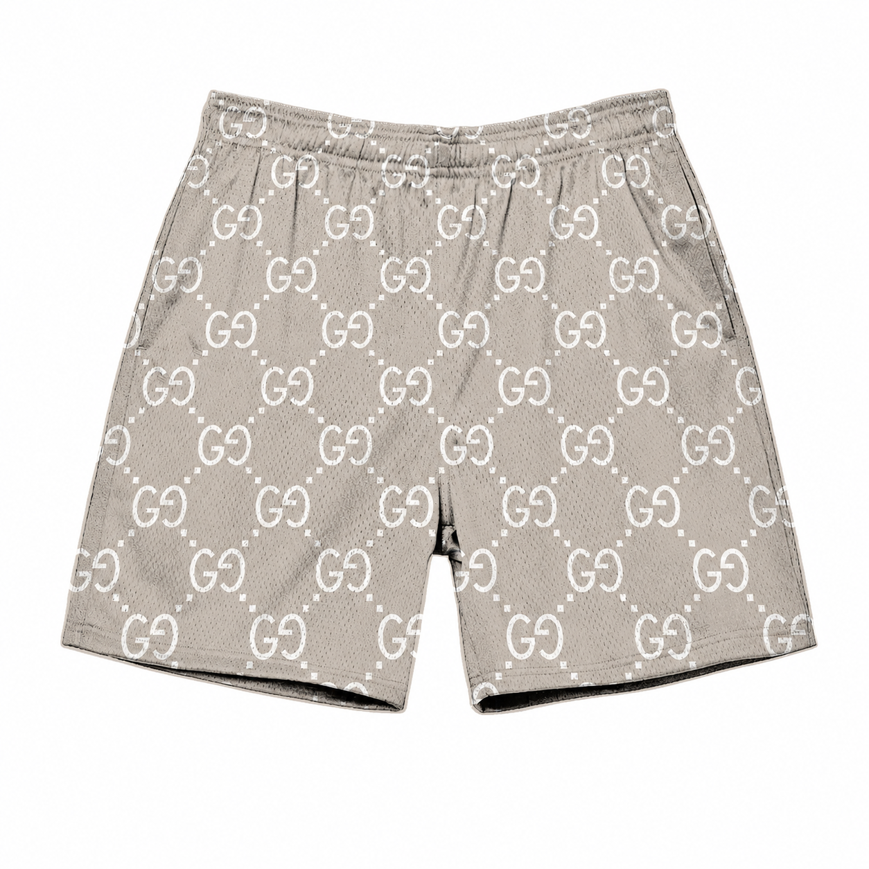 Cream GG Shorts