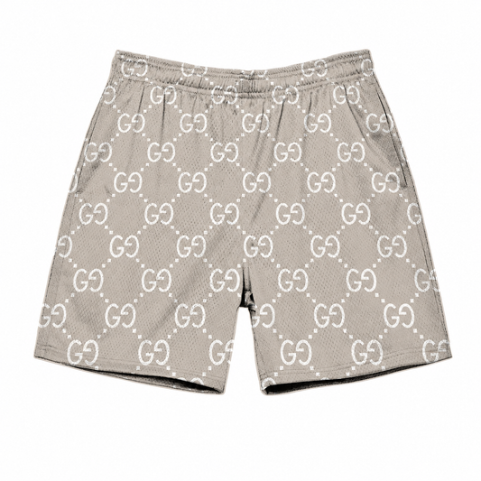 Cream GG Shorts