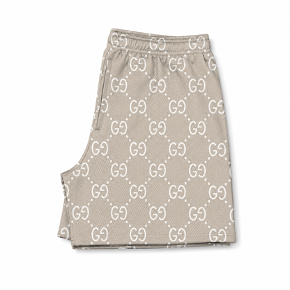 Cream GG Shorts