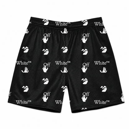 Black Monogram OW Shorts