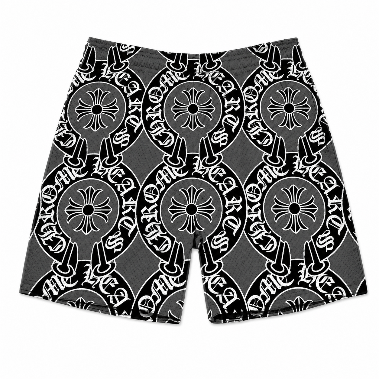 Gray Monogram CH Shorts