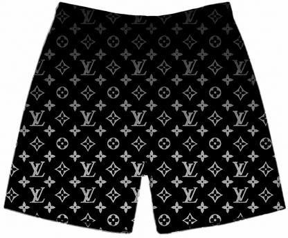 Dark Silver Gradient Star Shorts