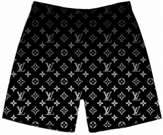 Dark Silver Gradient Star Shorts