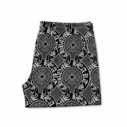 Gray Monogram CH Shorts