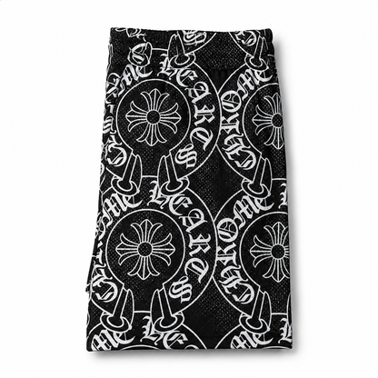 Black Monogram CH Shorts