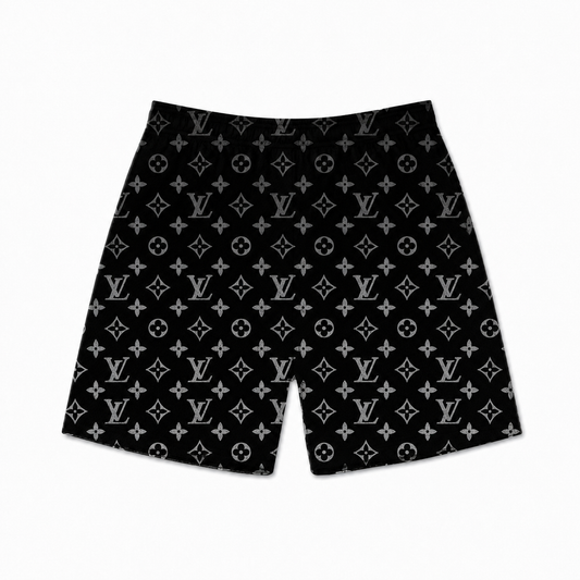 Dark Silver Gradient Star Shorts