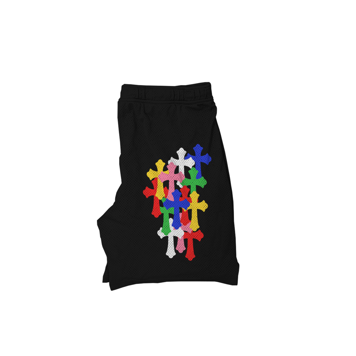 Multicolor Cross Shorts